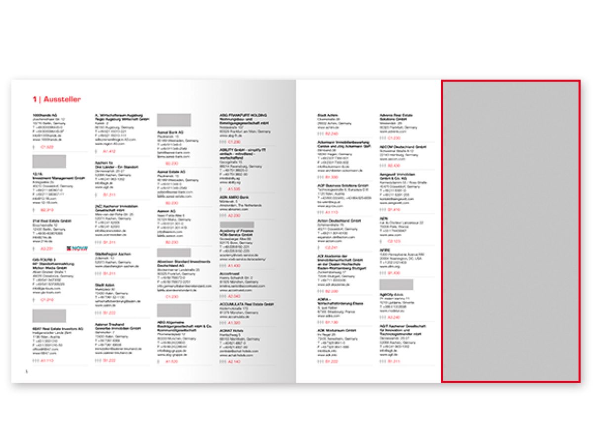 1/2 Anzeige im EXPO REAL Guide